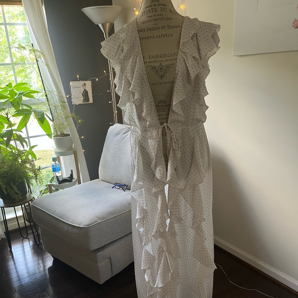 VICTORIA'S SECRET Ruffle Maxi Robe Kimono